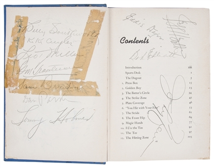 1947 Bert Dunne "Play Ball!" Multi-Signed Book With 60 Signatures Including KiKi Cuyler, Joe DiMaggio & Bill Veeck (JSA)